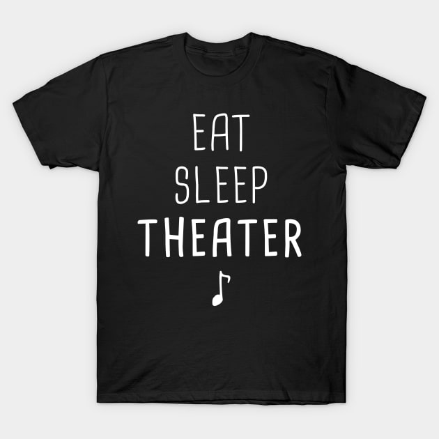 Eat – Sleep – Theater T-Shirt by MeatMan